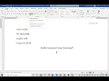 Word Module 2