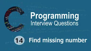 C Interview Questions tutorial - Find the Missing Number Codenemy