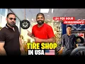 FULL VLOG ON TIRE SHOP IN USA INCOME IN TIRE BUSINESS