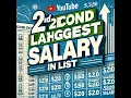 How to find second highest salary in list using Java8 streams