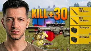 AWM KULLANMAYI ÖZLEMİŞİM! +30 KILL CARBON ATTIM / Pubg mobile