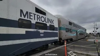 24 Pre Metrolink SB Line M366 passes White Ave near La Verne CA