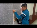 3D Foam Brick Wallpaper how to install 3d Wallpaper