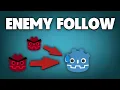 ENEMY FOLLOWING PLAYER in GODOT in 1 MINUTE