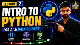 Lecture 2 Introduction to Python Syntax Semantics Indentation Case Sensitivity Hindi 2026