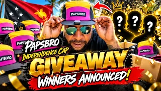 PAPSBRO INDEPENDENCE CAP GIVEAWAY 🇵🇬🔥 WINNERS ANNOUNCED! 🧢🏆