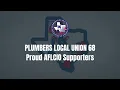 Plumbers Local Union 68 Proud AFLCIO Supporters