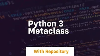python 3 metaclass