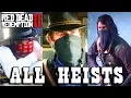 Red Dead Redemption 2 - All Heists all banks trains robbery missions