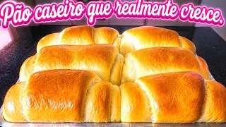 🍞 PÃO CASEIRO QUE REALMENTE CRESCE! O SEGREDO ESTÁ NESSA RECEITA