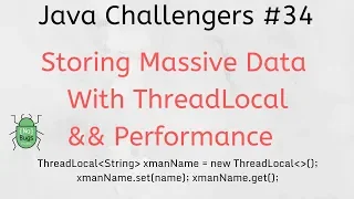 Java Challengers - ThreadLocal join start Thread