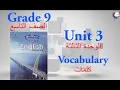 Grade 9 Unit 3 Vocabulary -