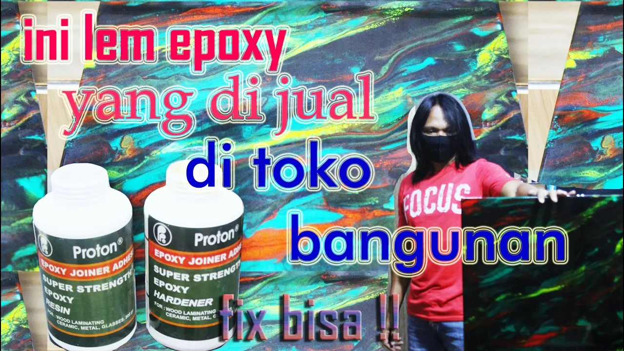 Beli Epoxy dan thiner di toko cat. 