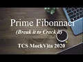Prime Fibonacci TCS MockVita 2020