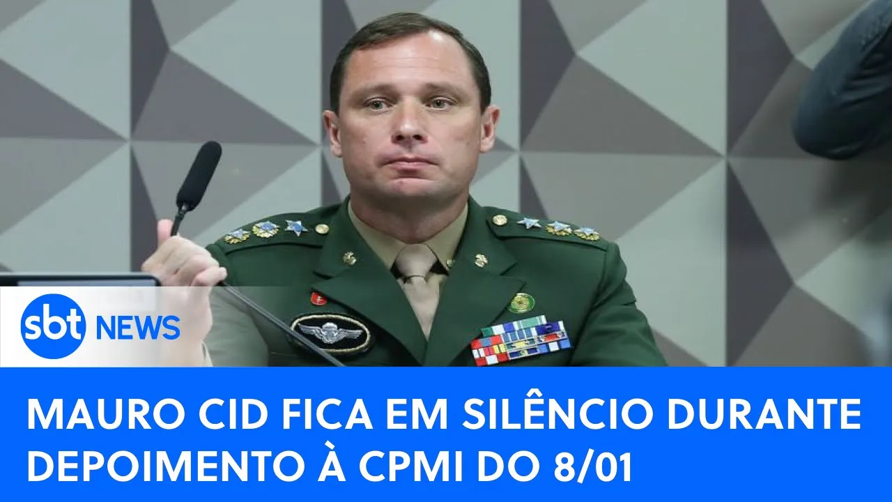 ???? SBT News na TV | Mauro Cid fica em silêncio durante depoimento à CPMI do 8/01