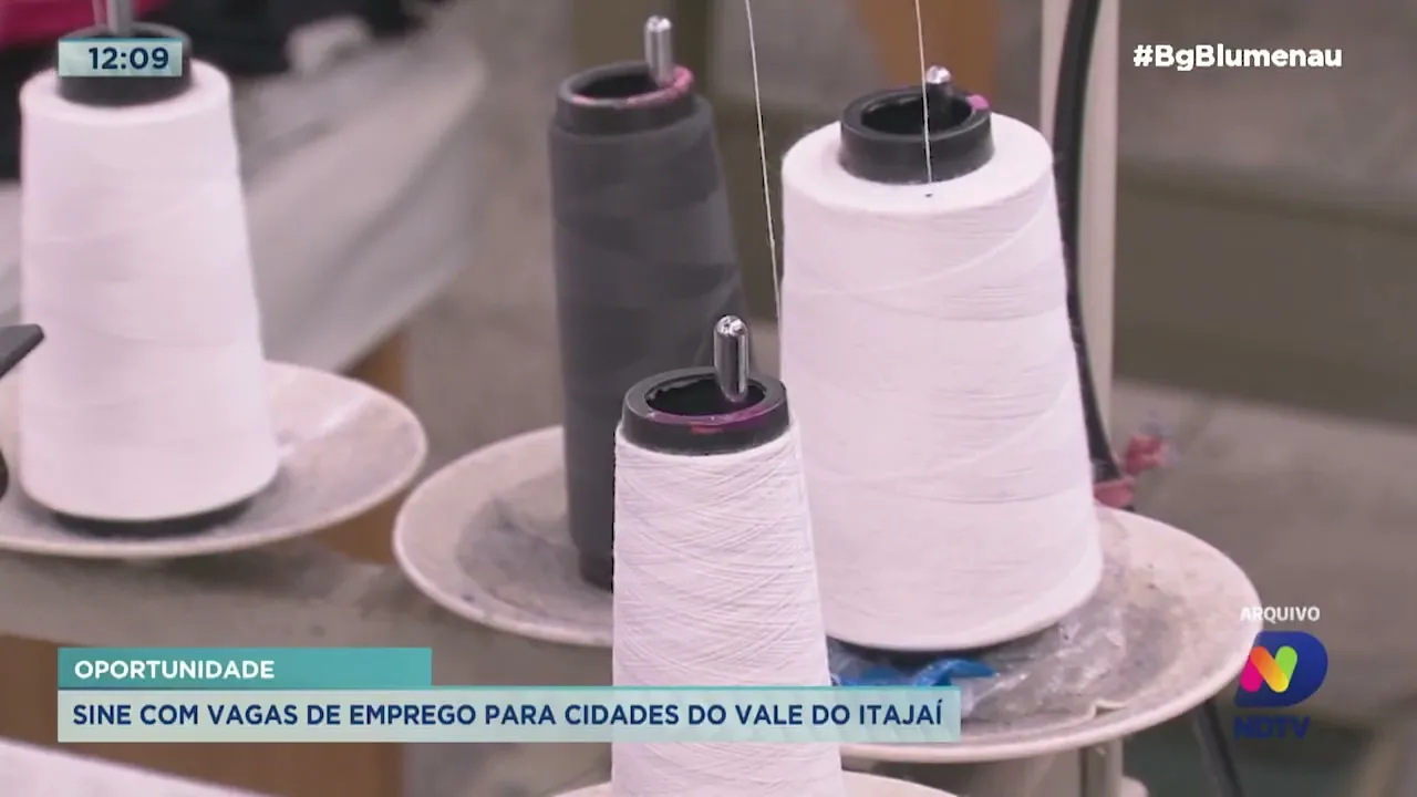 Sine está com vagas de emprego para cidades do Vale do Itajaí