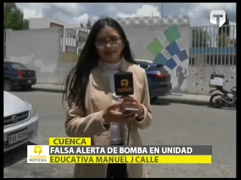 Falsa alarma de bomba en unidad educativa Manuel J. Calle