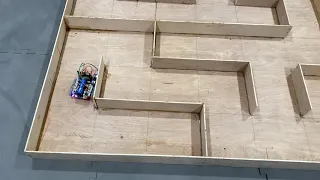 This wall following robot can solve a maze but not perfectly How to improve it