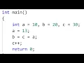 Variable Assignment C programming Bangla