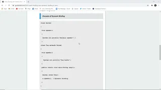 Static Binding and Dynamic Binding in Java Static Binding Vs Dynamic Binding in Java