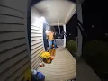 Giant Spider Attack Prank Scares Neighbors on Halloween Doorbell Cam Reaction