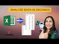 Excel Ai - Analyze Data for Zip Codes in Seconds