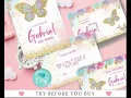 Editable Butterfly Baby Shower Invitation
