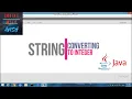 JAVA PROGRAM TO CONVERT STRING TO INTEGER DATATYPE CONVERTING STRING DATATYPE TO INTEGER DATATYPE