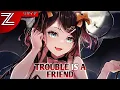 Download Lagu Nightcore - Trouble Is A Friend (DJ 阿海 Remix) (Lenka) - (Lyrics)