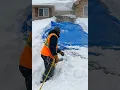 Massive Snow Pulled Off Roof Satisfying Snow Removal