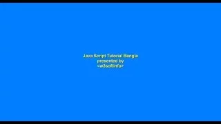 Javascript Tutorial Bangla 4th - Function