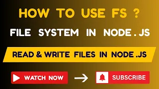 Node js File System fs Module Tutorial Read Write Manage Files Easily in Node js