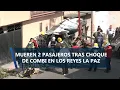 Lagu Combi de Chalco se estrella contra poste y vivienda en Los Reyes la Paz; mueren dos pasajeros