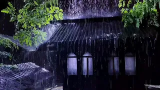 No ADS - Sleep Instantly with Heavy Rain Sounds 🌧️ Powerful Thunderstorm for Deep Sleep