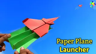 How To Make Paper Plane Launcher Paper Airplane Launcher Flying Airplane RubberBand Launcher  How To Make Paper Plane Launcher Paper Airplane Launcher Flying Airplane RubberBand Launcher