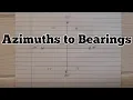 Lagu How to Convert Azimuths to Bearings