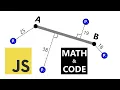 Distance from Point to Segment Explained using JavaScript