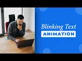 Pure CSS Blinking Text Animation CSS Animation Examples
