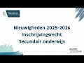 Download Lagu Nieuwigheden secundair onderwijs 2025 - 2026 - Inschrijvingsrecht