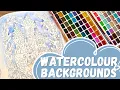 How I Create Watercolour Backgrounds in My Colouring Pages