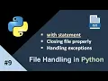 with Statement in Python File Handling Python Closing File in Python