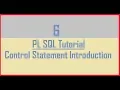 Tutorial 6 CONTROL Statements in Oracle