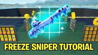 how to unlock the freeze sniper rifle in 1v1 with every gun full tutorial 