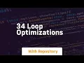 34 loop optimizations