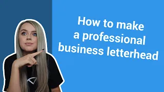 How to Make a Professional Business Letterhead Templates Tips