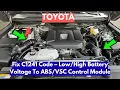 How To Fix Toyota C1241 Code - Battery Voltage To Control Module