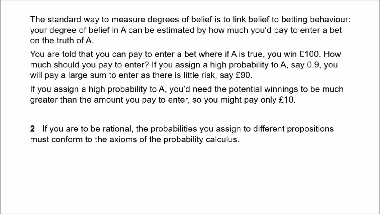 Philosophy of Science 15 - Bayesian Epistemology 1