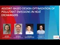 Adjoint-based design optimization of pollutant emissions in heat exchangers - D Mayer
