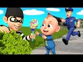 Download Lagu Be Careful with Strangers! | Police Cartoon | Wheels on the bus | Nursery Rhymes \u0026 Kids Song