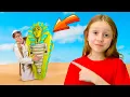 Download Lagu Nastya and cool story for kids about detectives